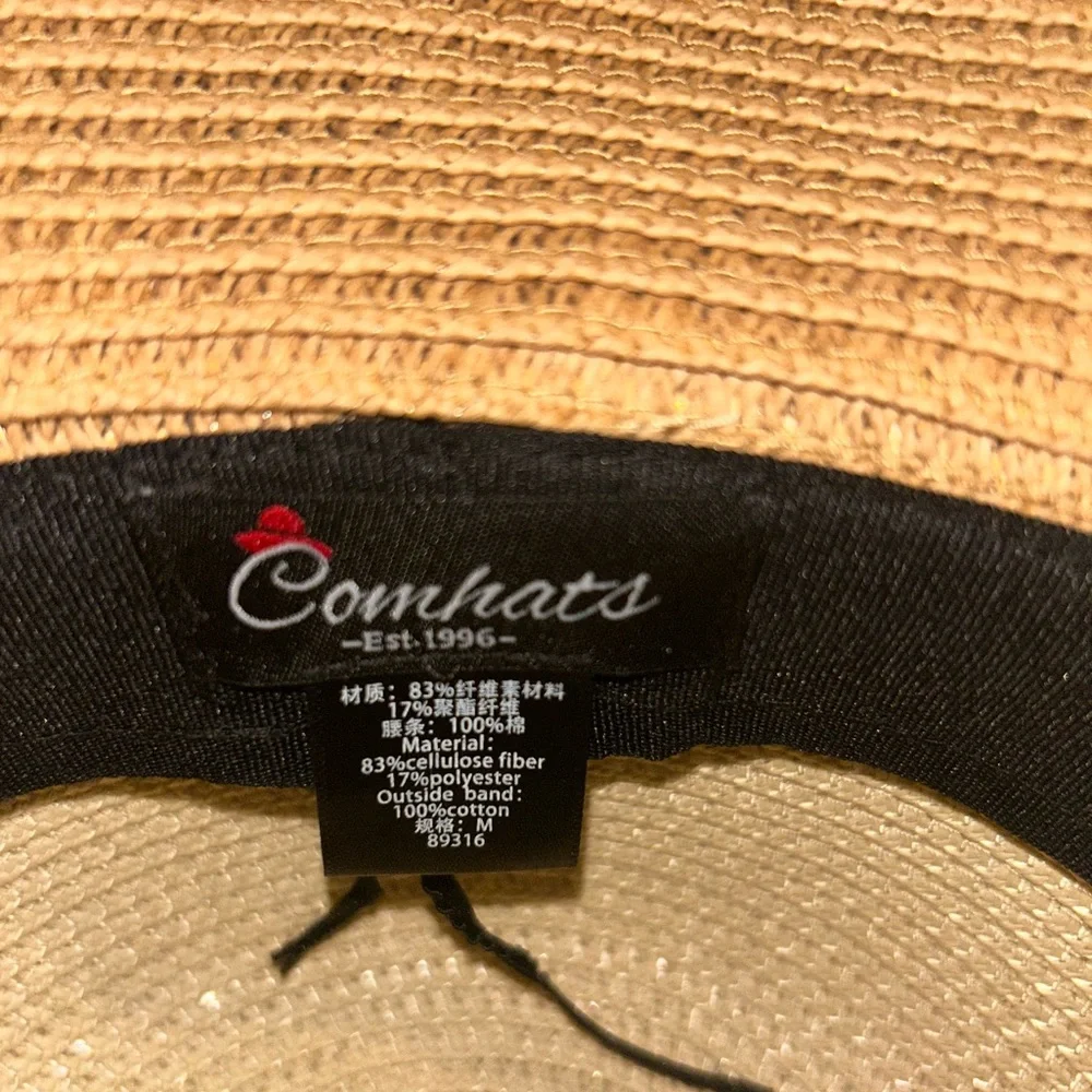 Packable Versatile Wide Rimmed Straw Hat with Vintage Look